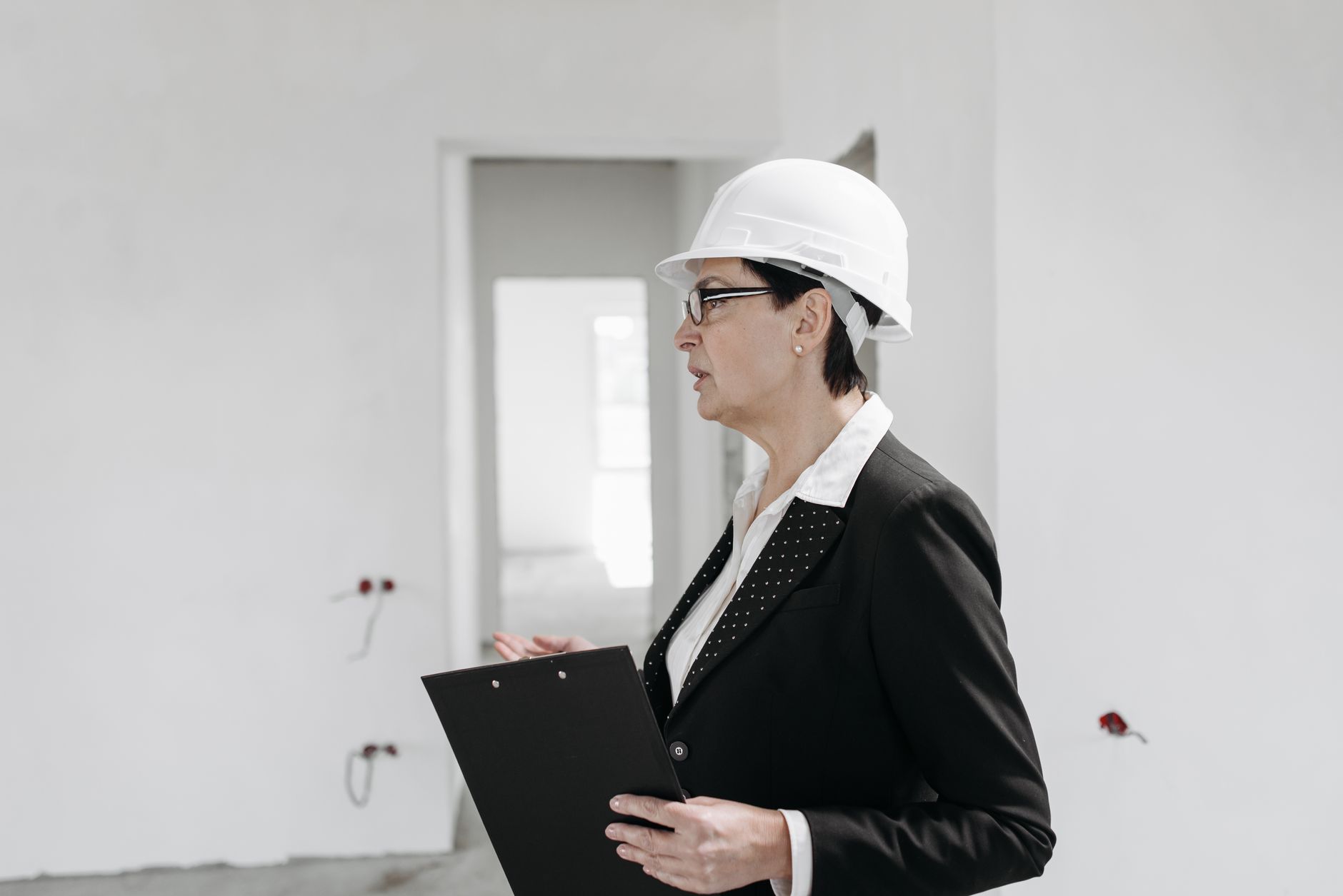 Quality inspector conducting an AS9100D internal audit