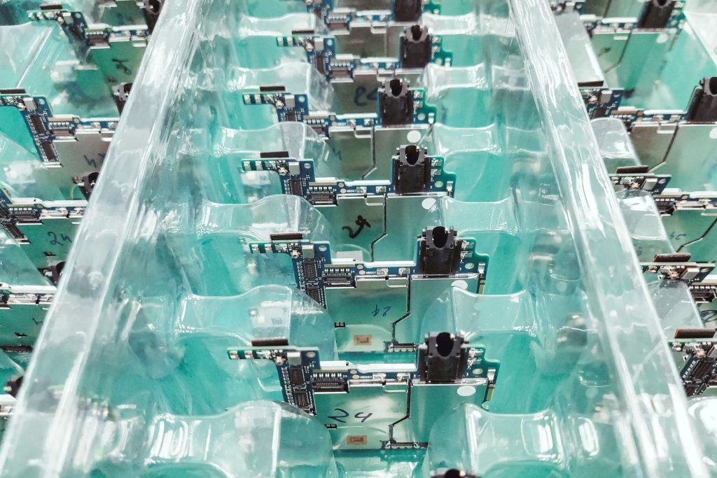 Electronics manufacturing facility with components
