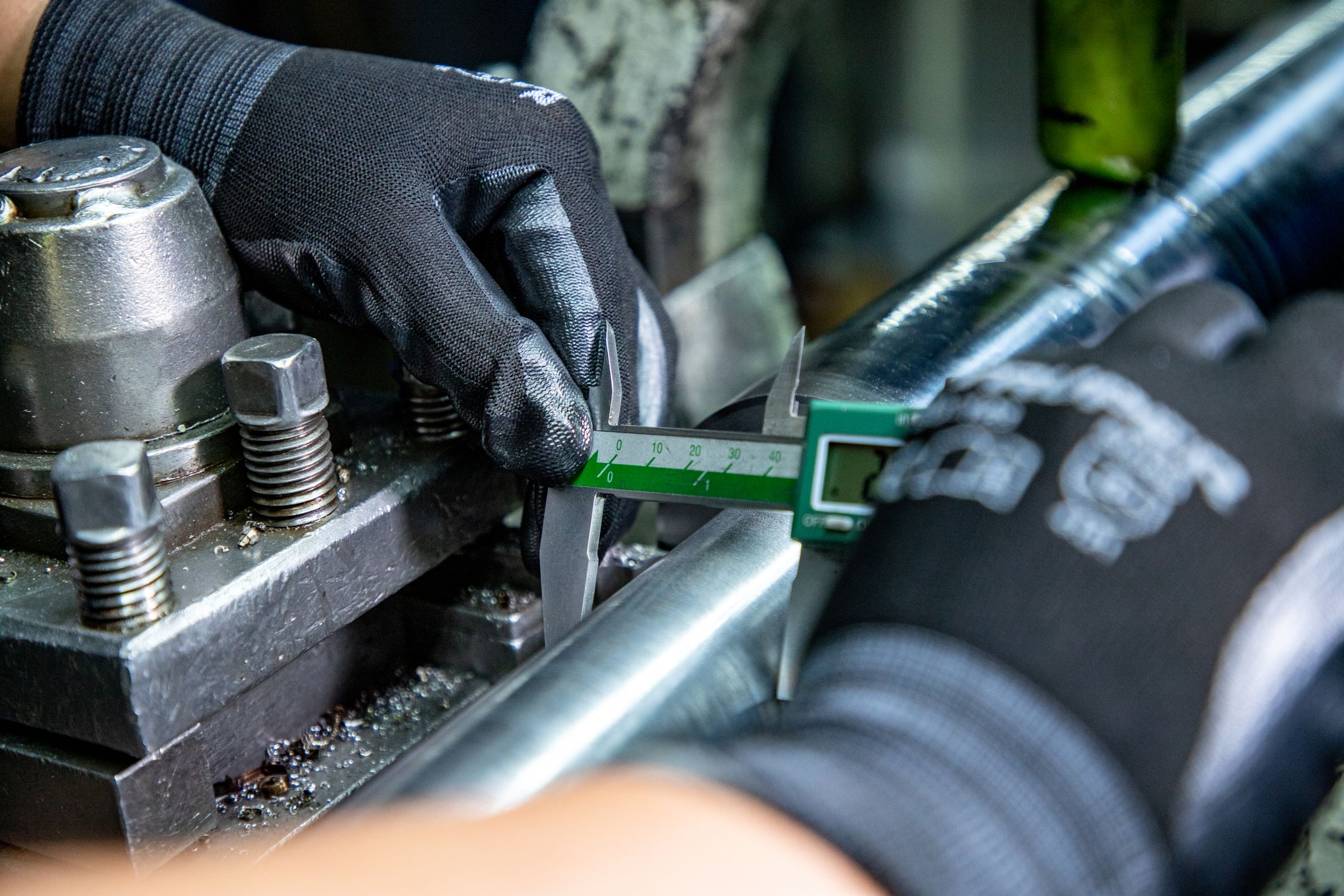 Technician calibrating a process instrument