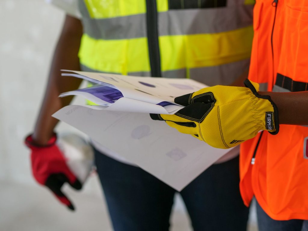 Engineer conducting a risk analysis at a workstation