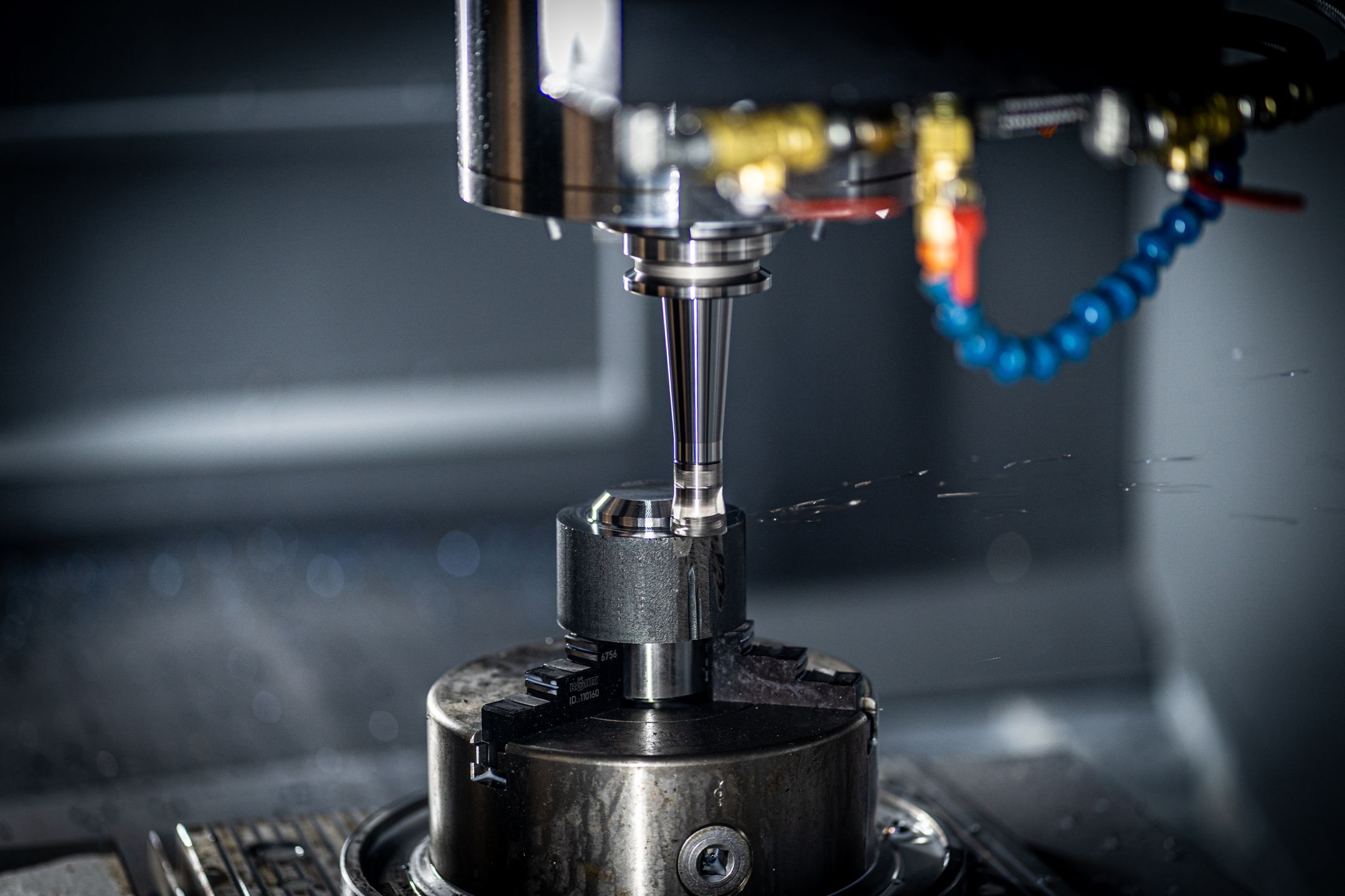 CNC machine in action showcasing precision engineering