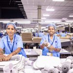 Mixed-model production line running small batches of different products