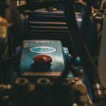 Wireless IoT sensor mounted on industrial equipment