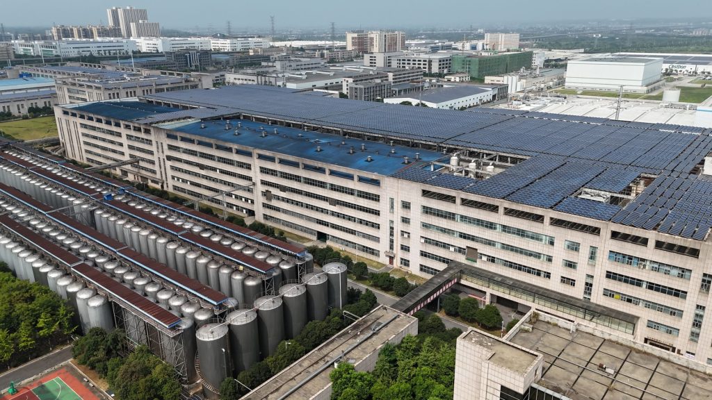 Factory with energy monitoring equipment