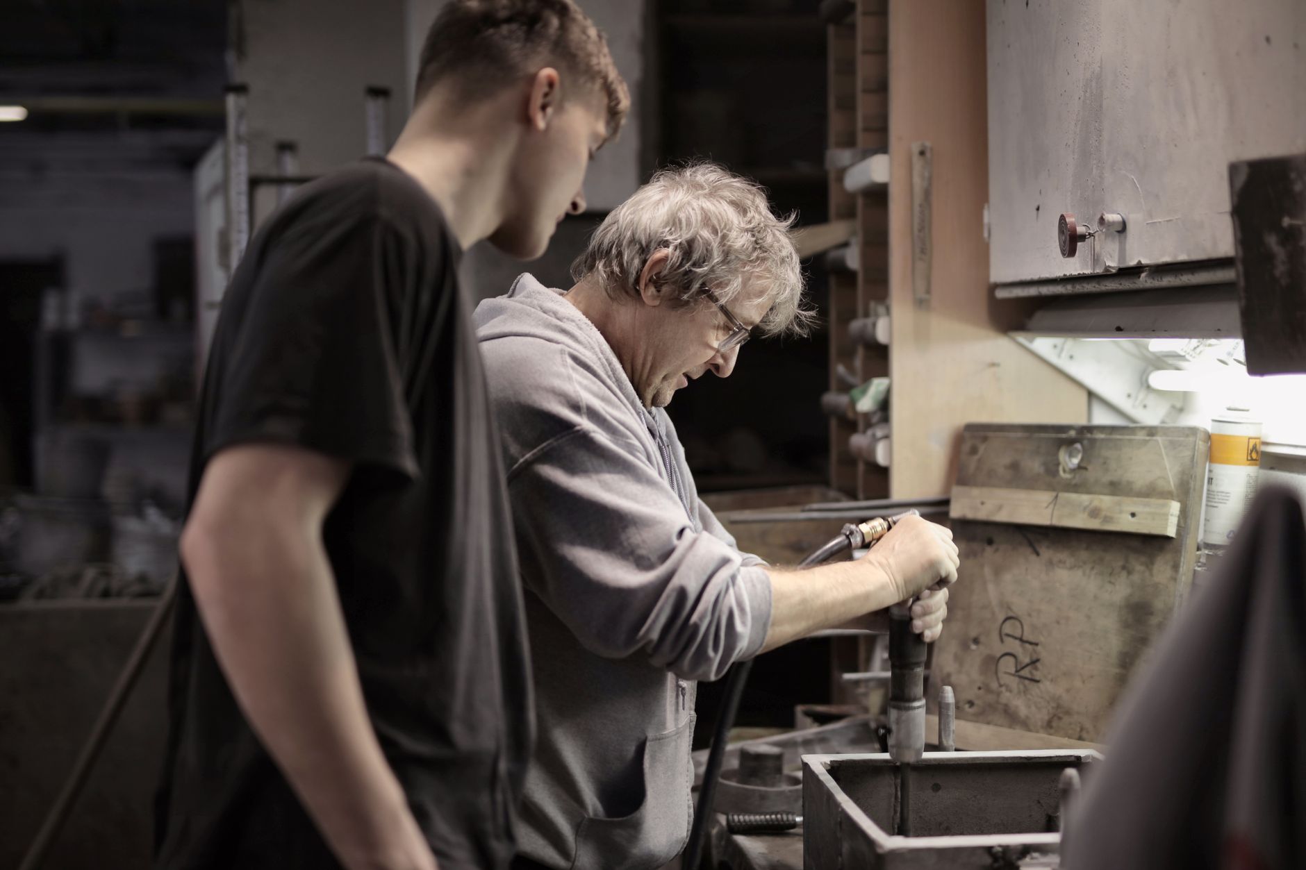 Instructor teaching a lean manufacturing workshop