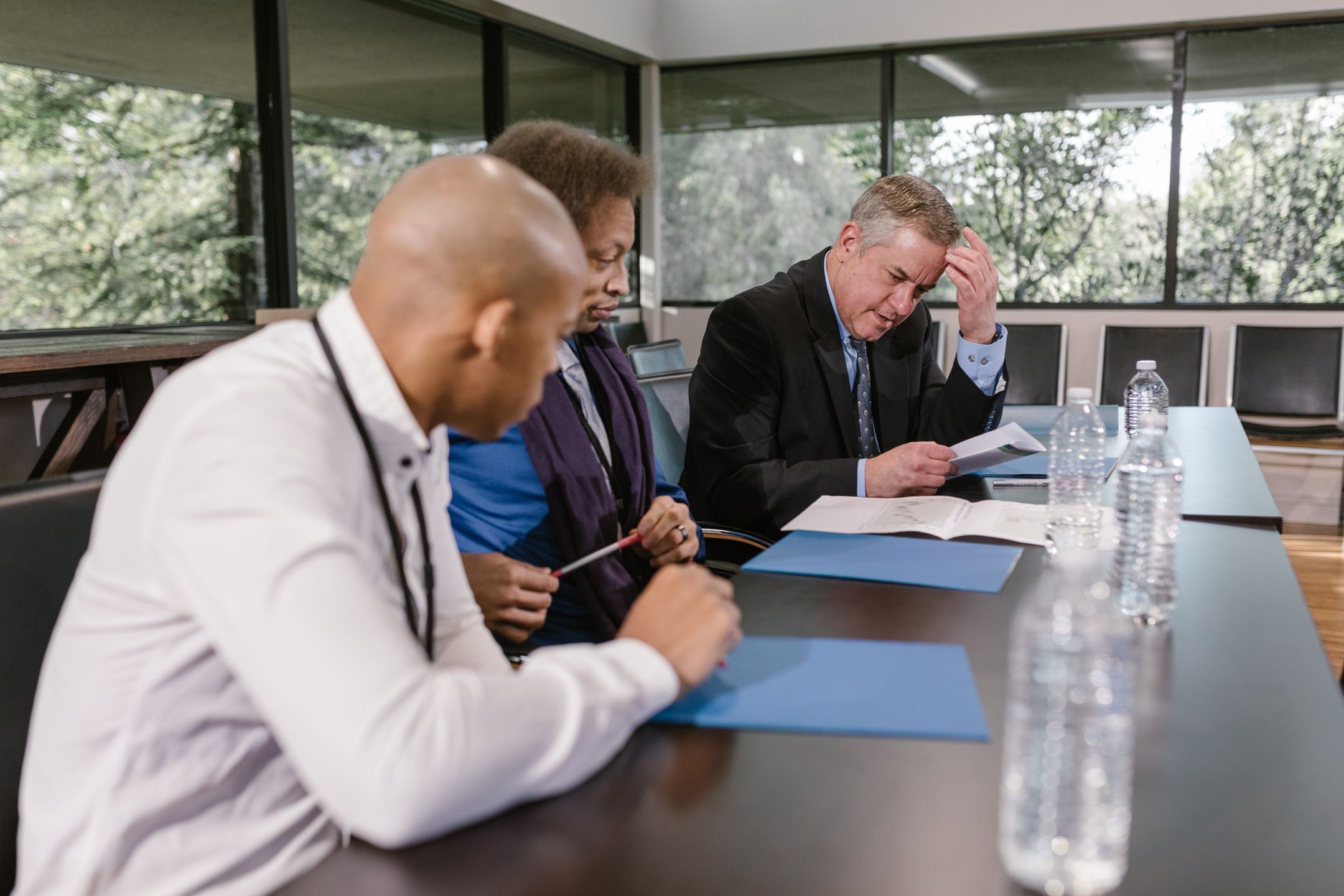 Supplier quality meeting at a manufacturing facility